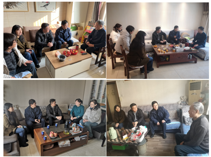 机械与材料工程学院开展2024新年走访慰问退休教职工活动