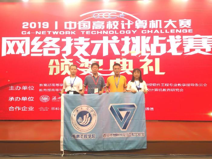 信息工程学院参赛队在2019中国高校计算机大赛网络技术挑战赛中获得佳绩