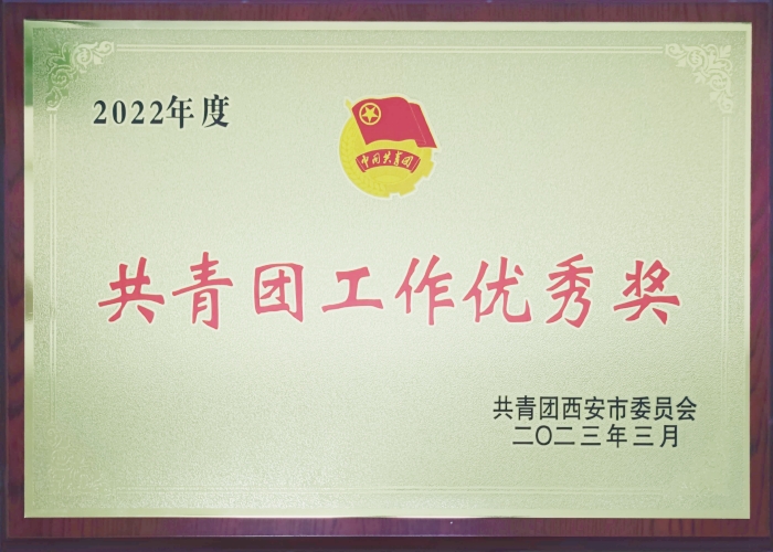 我校荣获“西安市2022年度共青团工作优秀奖”